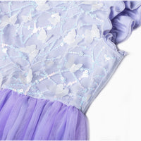 #ZP2204007  Girls' 3D Sequin Butterfly Tutu Dress - Sleeveless Easter Birthday Party Princess Tulle Dress for Toddler & Little Girls (Ages 3–7 Years)