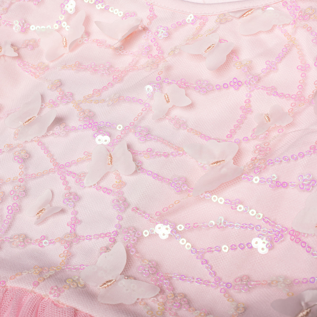 #ZP2204007  Girls' 3D Sequin Butterfly Tutu Dress - Sleeveless Easter Birthday Party Princess Tulle Dress for Toddler & Little Girls (Ages 3–7 Years)