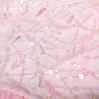#ZP2204007  Girls' 3D Sequin Butterfly Tutu Dress - Sleeveless Easter Birthday Party Princess Tulle Dress for Toddler & Little Girls (Ages 3–7 Years)