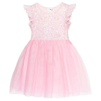 #ZP2204007  Girls' 3D Sequin Butterfly Tutu Dress - Sleeveless Easter Birthday Party Princess Tulle Dress for Toddler & Little Girls (Ages 3–7 Years)