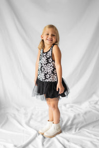 #ZP2204006 Girls' Sequin Daisy Tutu Dress