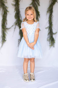 #ZP2204005 Girls' Mermaid Sequin Tulle Dress