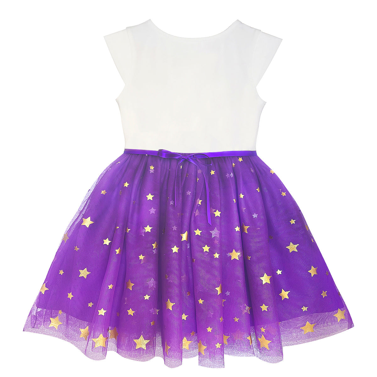 #AF22003 Girls Purple Unicorn Tutu Dress