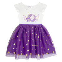 #AF22003 Girls Purple Unicorn Tutu Dress