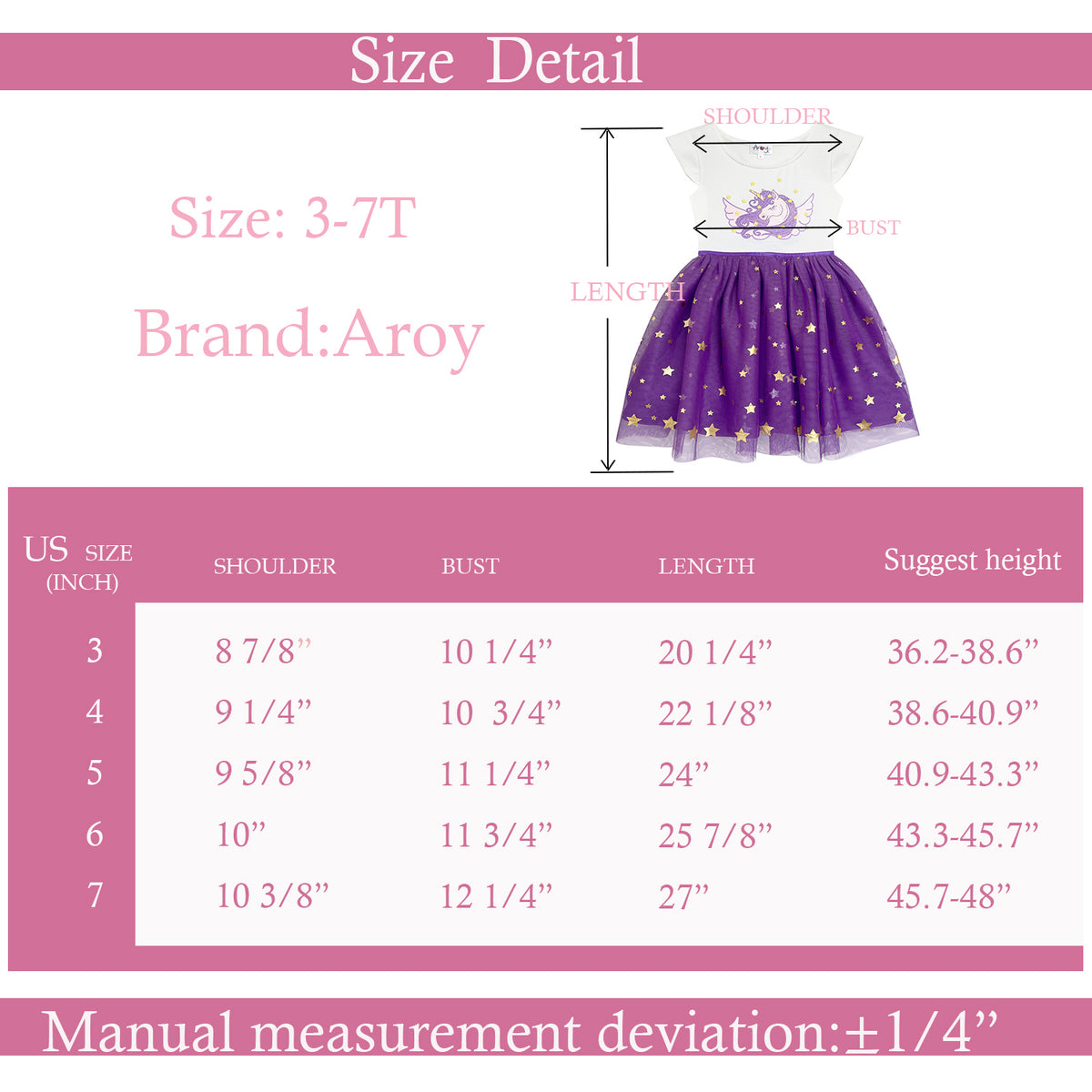 #AF22003 Girls Purple Unicorn Tutu Dress