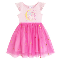 #AF22004 Girls Pink Unicorn Tutu Dress