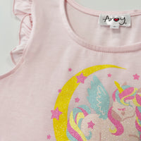 #AF22004 Girls Pink Unicorn Tutu Dress