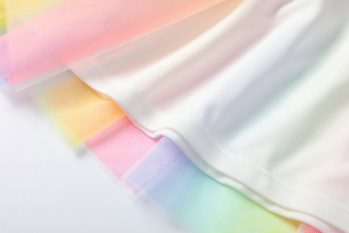 #AF22002 Rainbow Tutu Dress