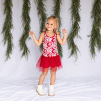 #ZP2204006 Girls' Sequin Daisy Tutu Dress
