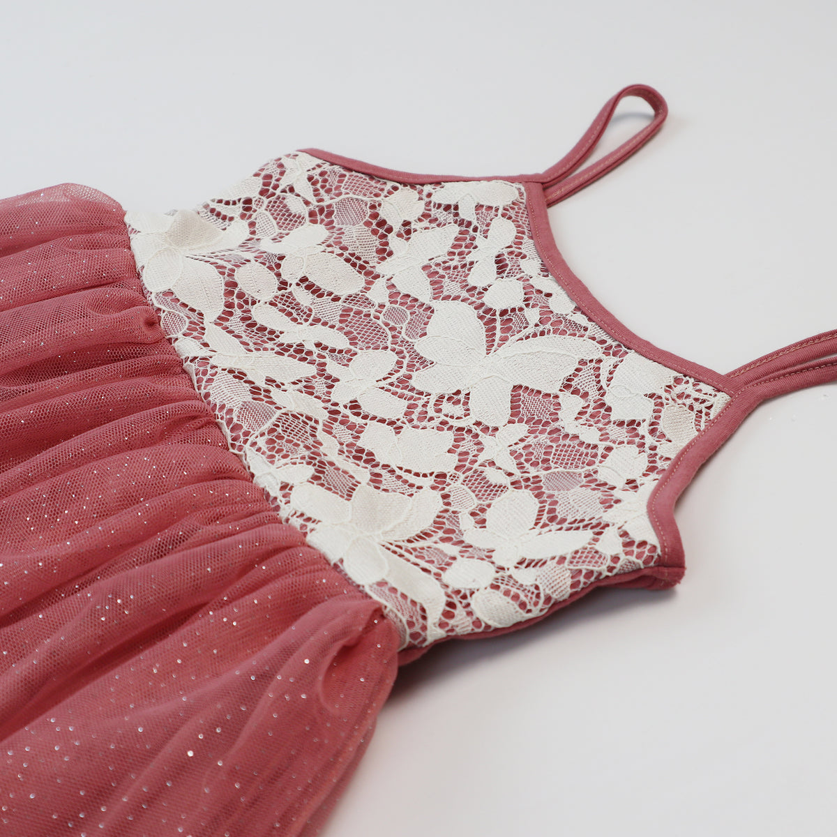 #TL2207006 Dusty Rose Butterfly Lace Tutu Dress