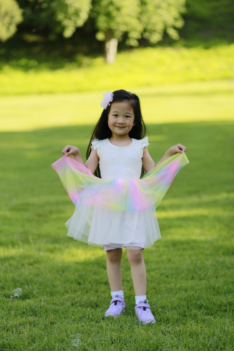 #AF22002 Rainbow Tutu Dress