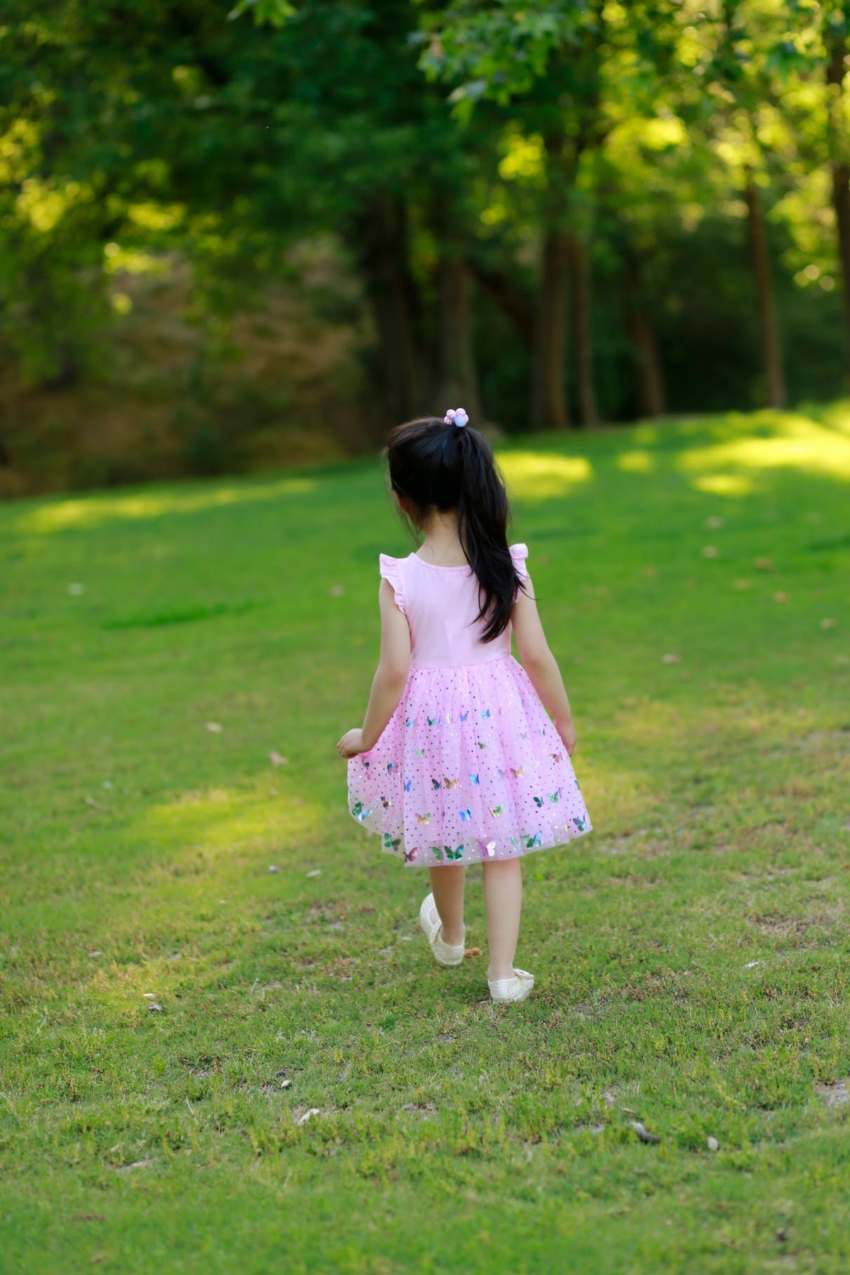 #AF22007 Pink Butterfly Tutu Dress