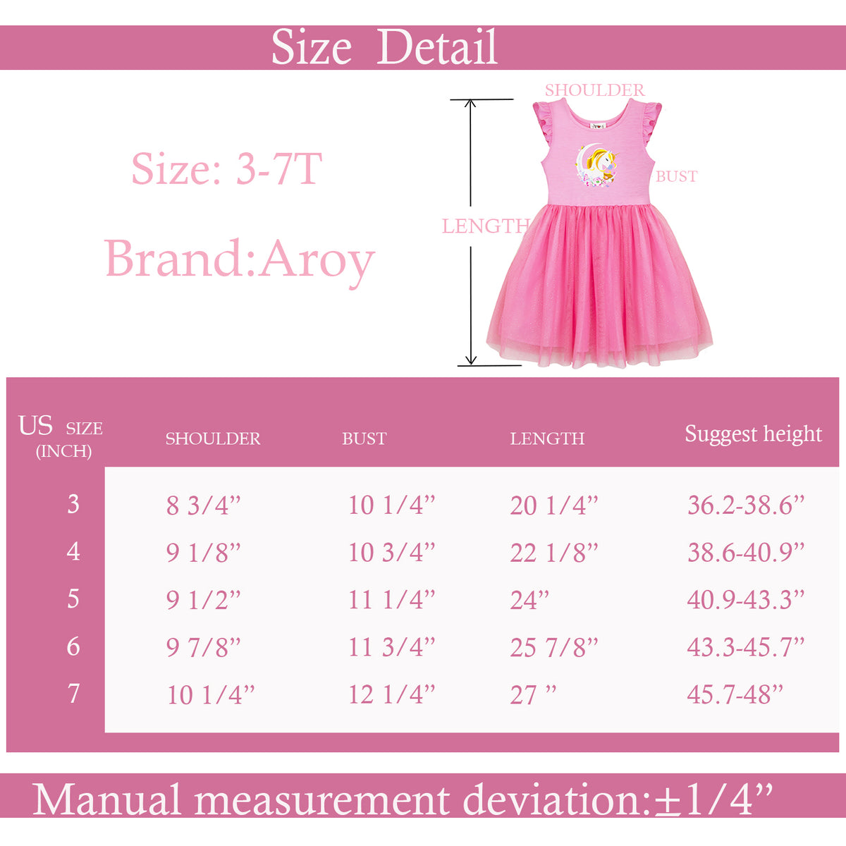 #TU2206014 Girls' Floral Unicorn Tutu Dress