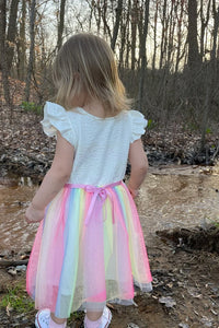 #AF22002 Rainbow Tutu Dress