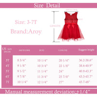 #AF22006 Girls' Red Sequin Tulle Dress