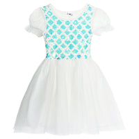 #ZP2204005 Girls' Mermaid Sequin Tulle Dress