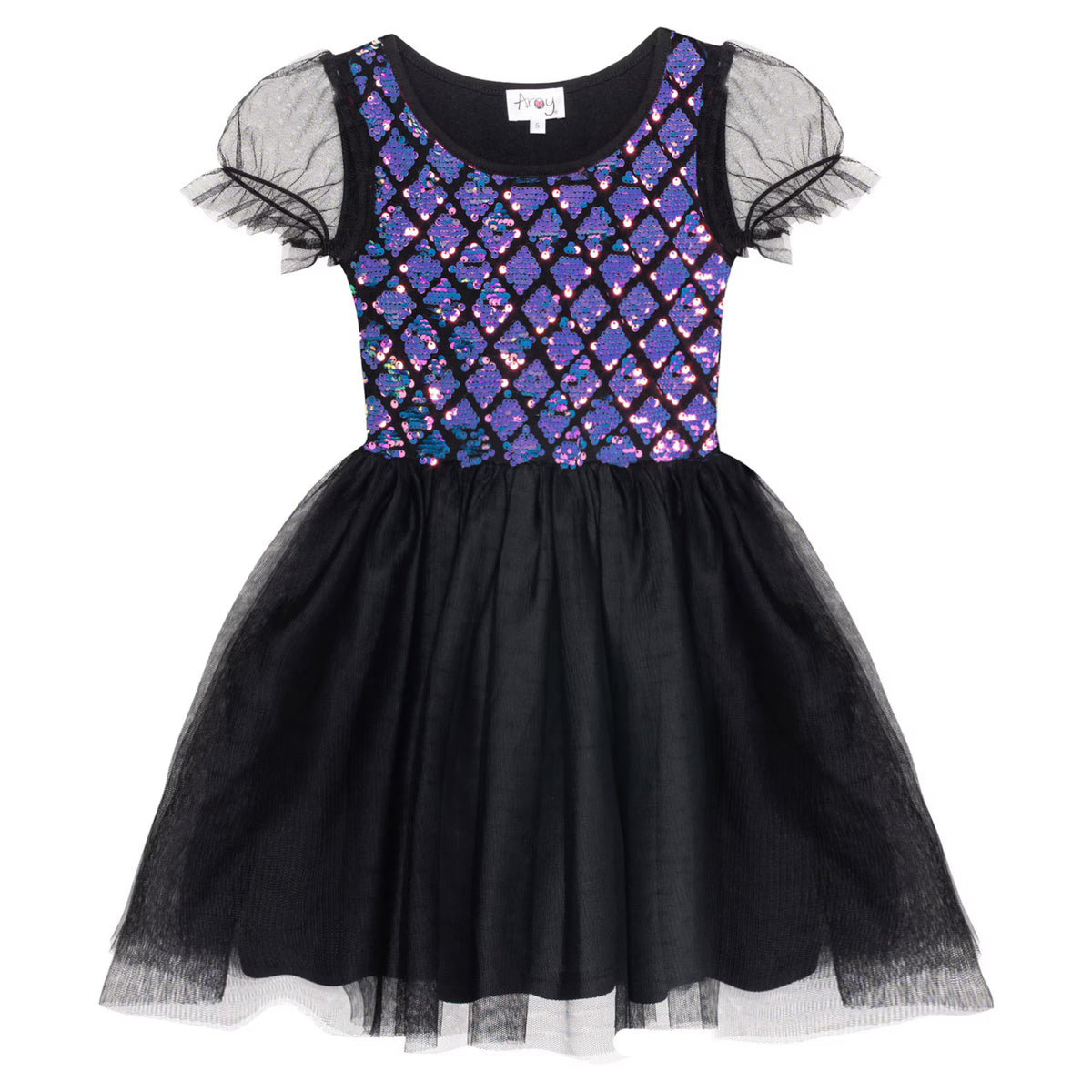 #ZP2204005 Girls' Mermaid Sequin Tulle Dress