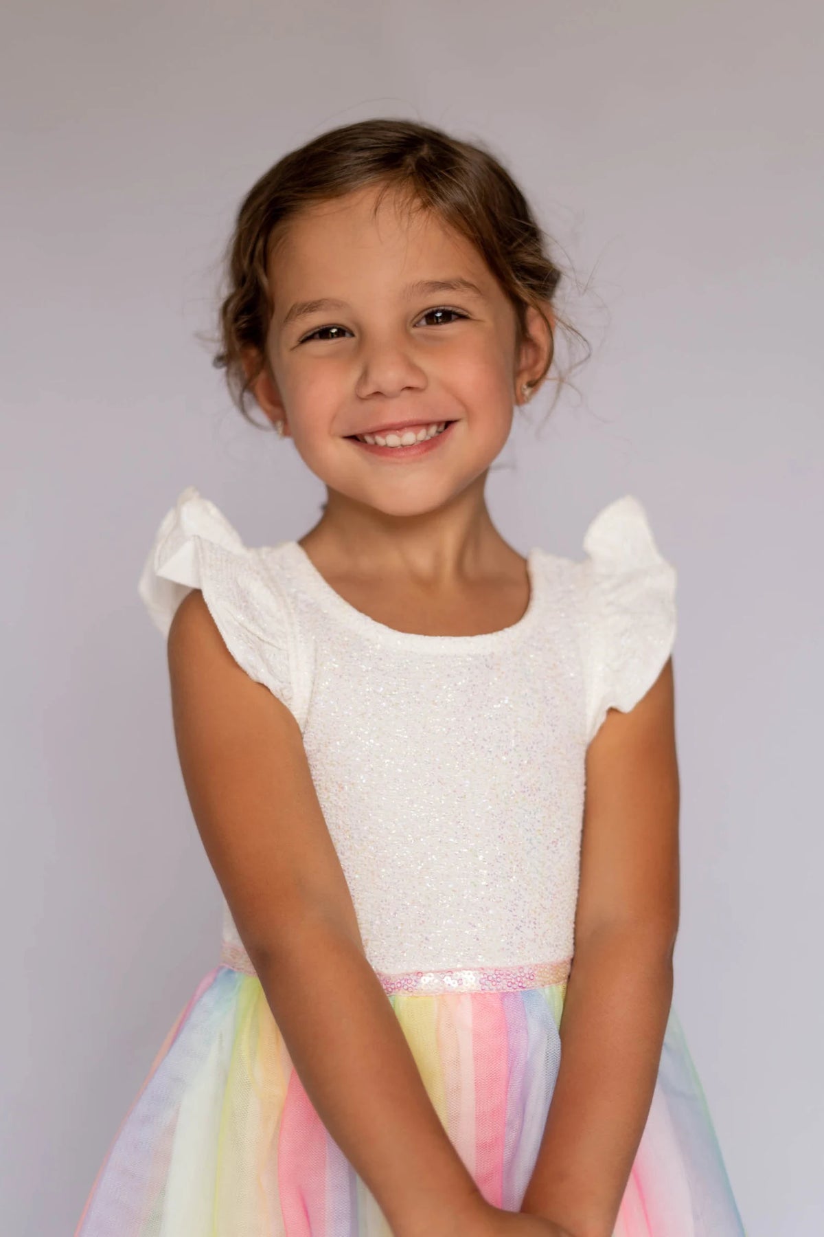 #AF22002 Rainbow Tutu Dress
