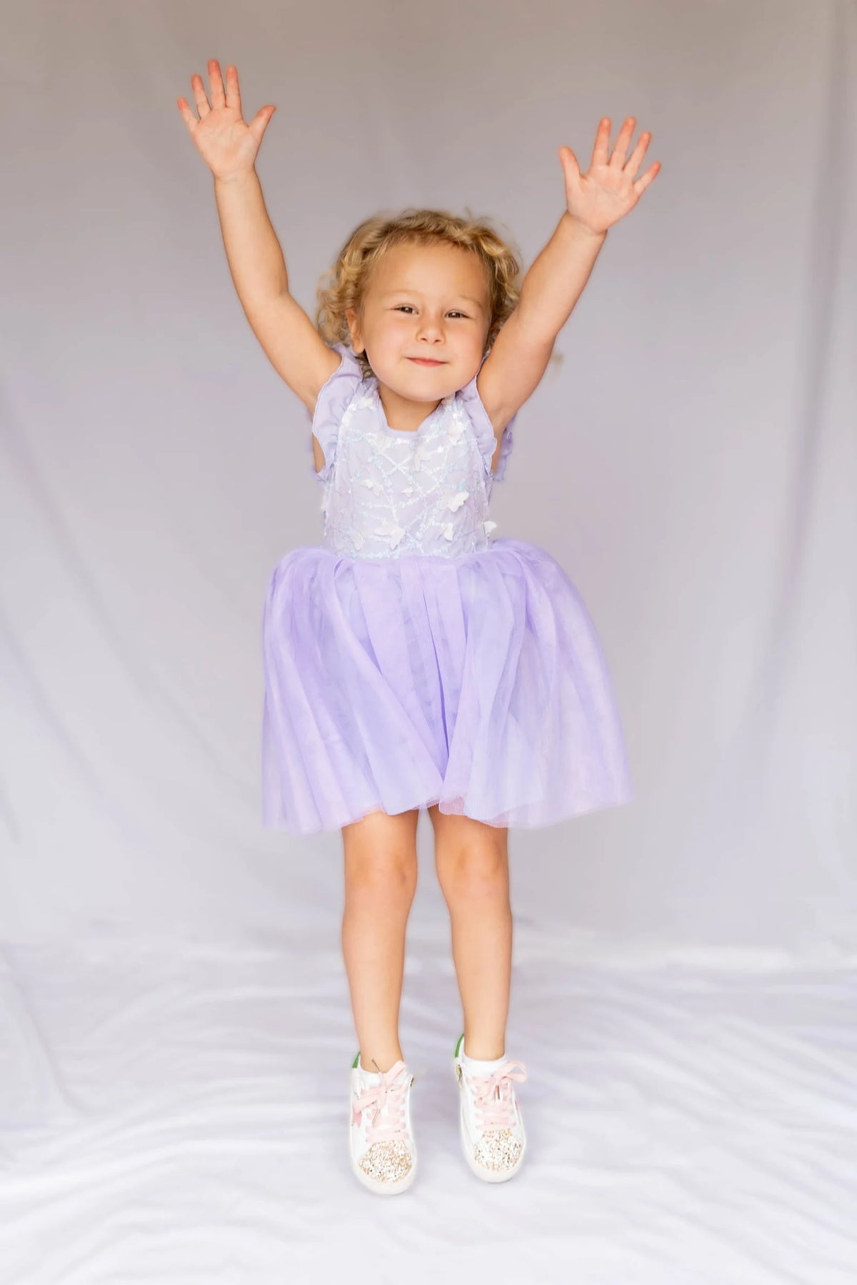 #ZP2204007  Girls' 3D Sequin Butterfly Tutu Dress - Sleeveless Easter Birthday Party Princess Tulle Dress for Toddler & Little Girls (Ages 3–7 Years)