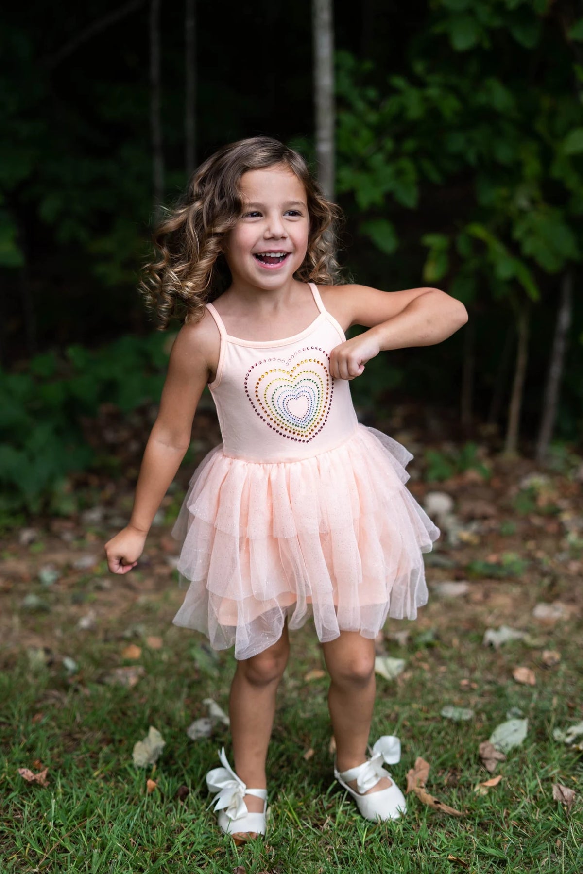 #AF22008 Girls' Heart Tutu Dress