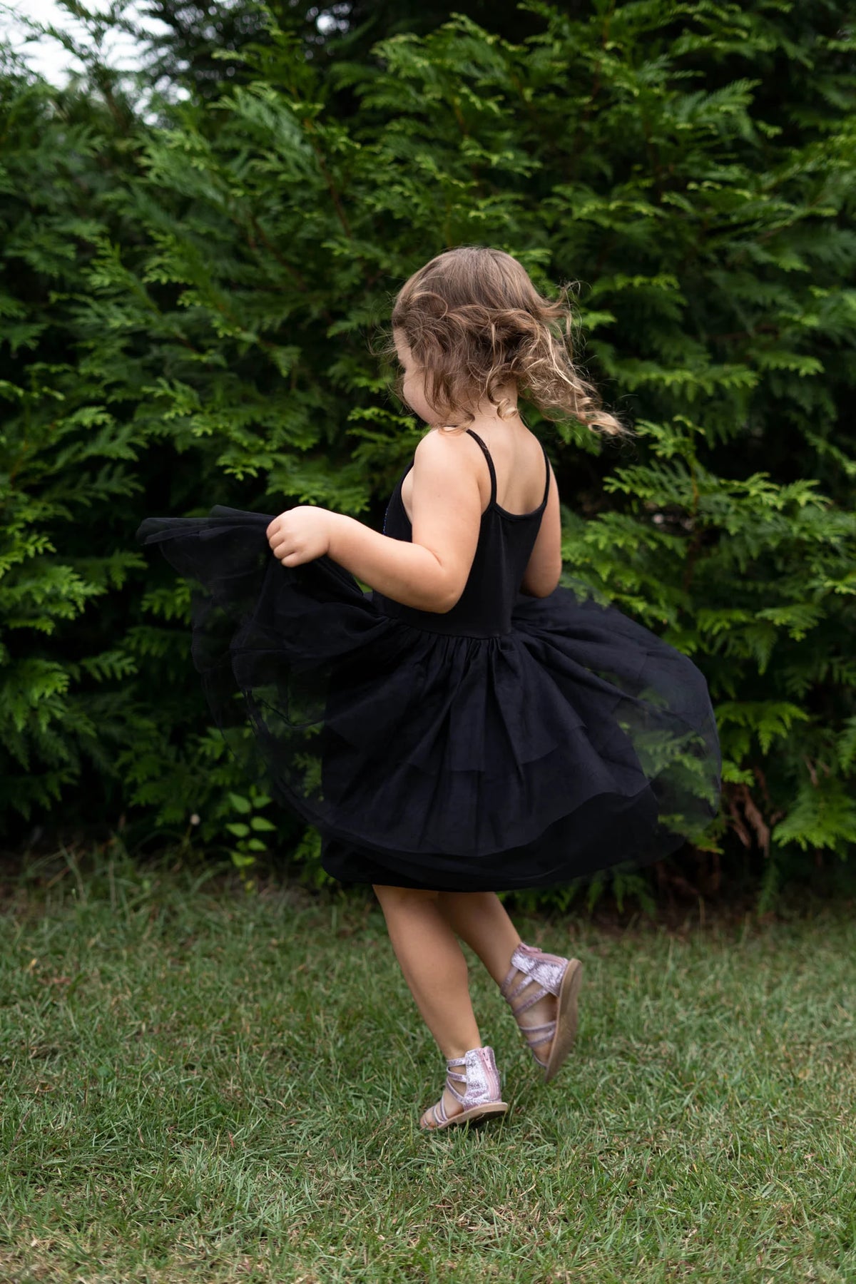 #AF22008 Black Butterfly Tutu Dress