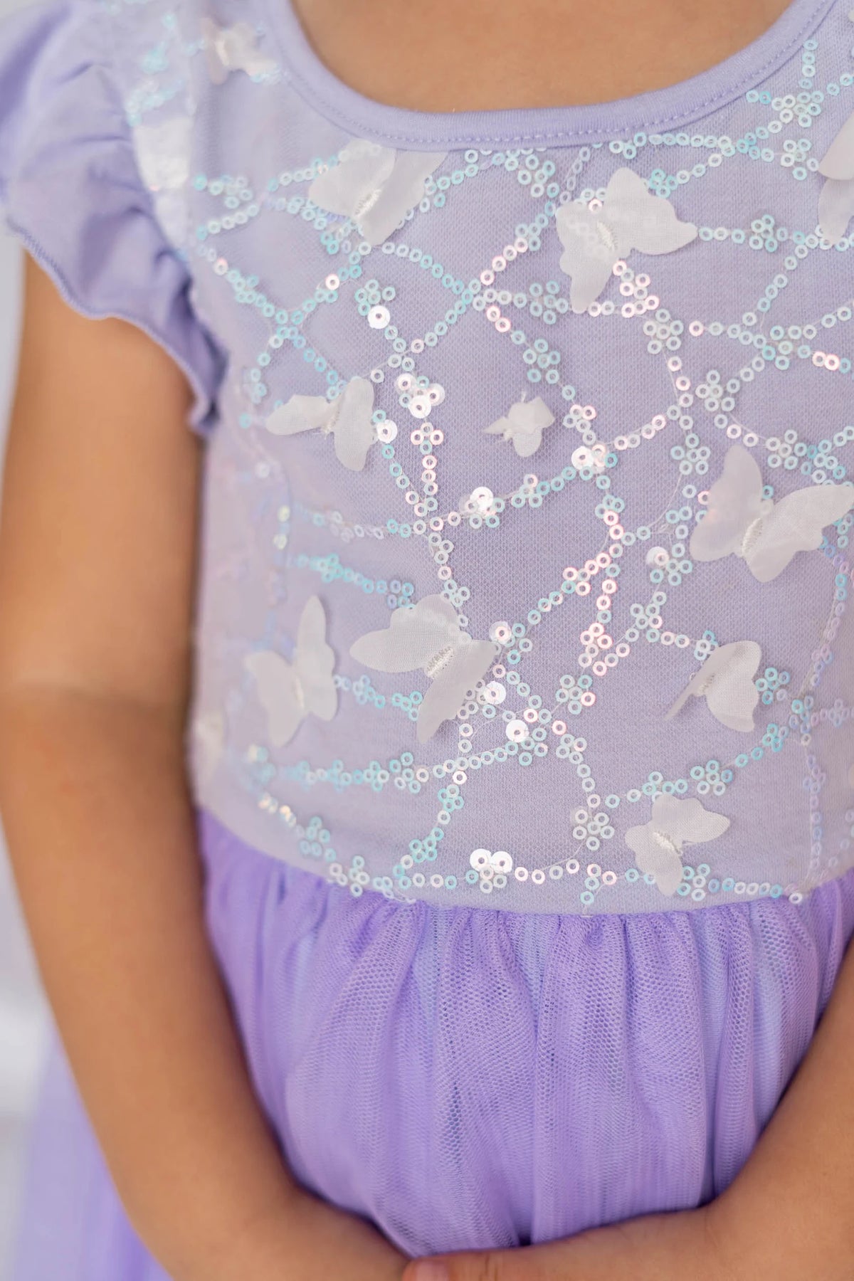 #ZP2204007  Girls' 3D Sequin Butterfly Tutu Dress - Sleeveless Easter Birthday Party Princess Tulle Dress for Toddler & Little Girls (Ages 3–7 Years)