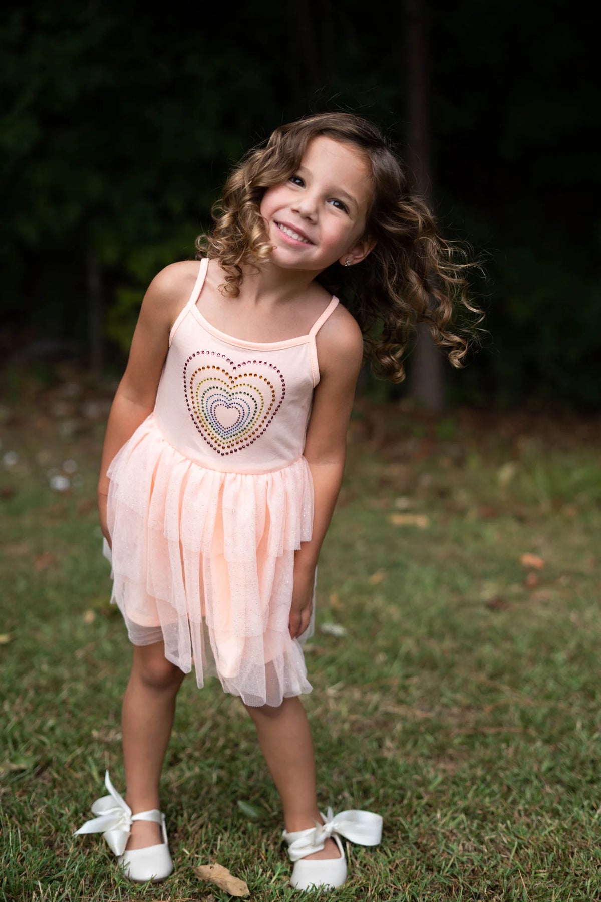 #AF22008 Girls' Heart Tutu Dress