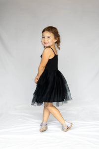#AF22008 Black Butterfly Tutu Dress